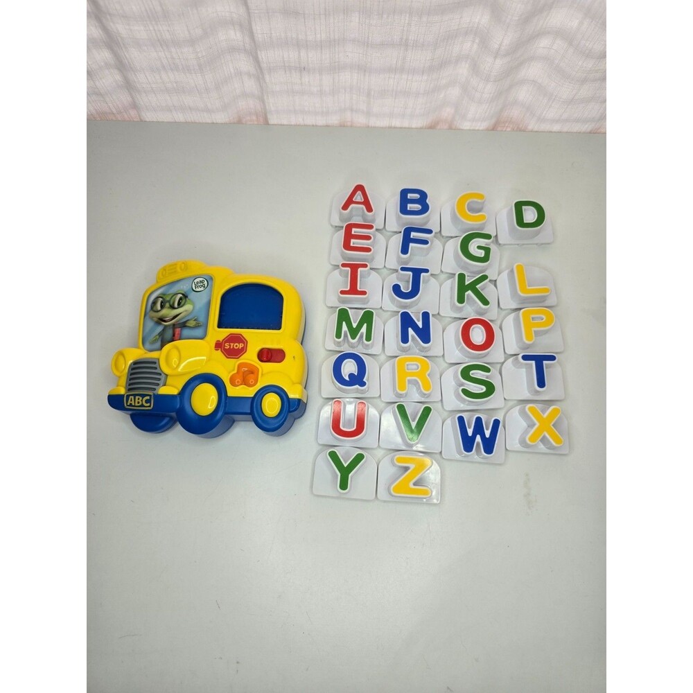 Leap Frog Fridge Phonics Magnetic Alphabet ABC SCHOOL BUS Letters  Tested READ